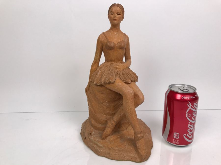 Signed Joy Maushake Pottery Sculpture Of Ballerina [Photo 1]