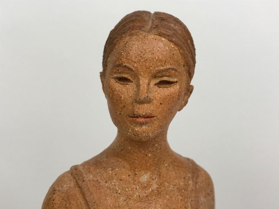 Signed Joy Maushake Pottery Sculpture Of Ballerina [Photo 5]