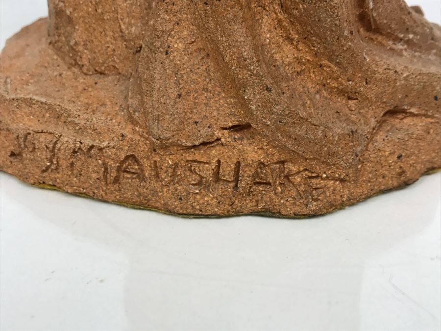 Signed Joy Maushake Pottery Sculpture Of Ballerina [Photo 15]