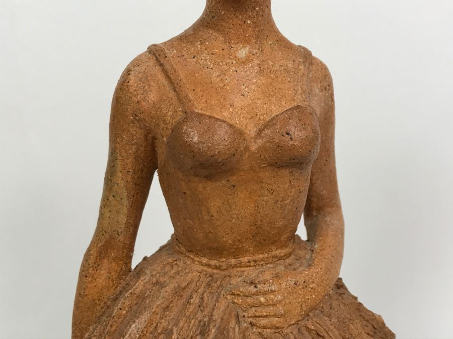 Signed Joy Maushake Pottery Sculpture Of Ballerina [Photo 6]