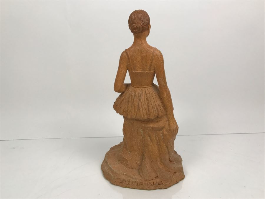 Signed Joy Maushake Pottery Sculpture Of Ballerina [Photo 11]