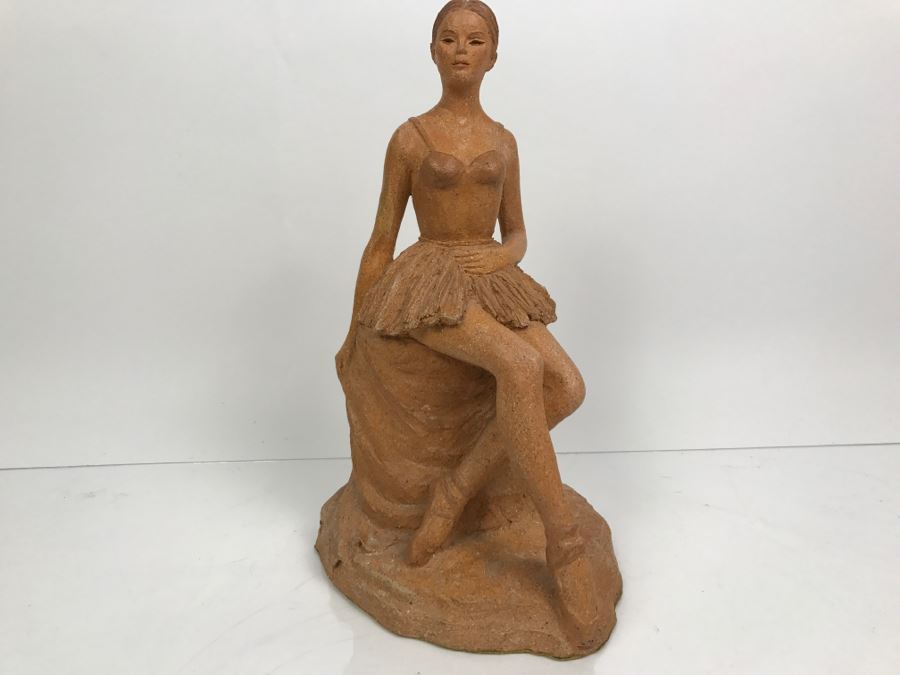 Signed Joy Maushake Pottery Sculpture Of Ballerina [Photo 2]