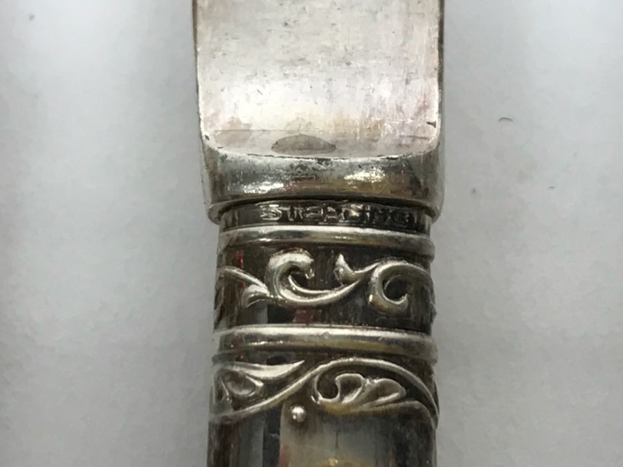 Collection Of Stering Silver With Mother Of Pearl Handle Knives [Photo 2]