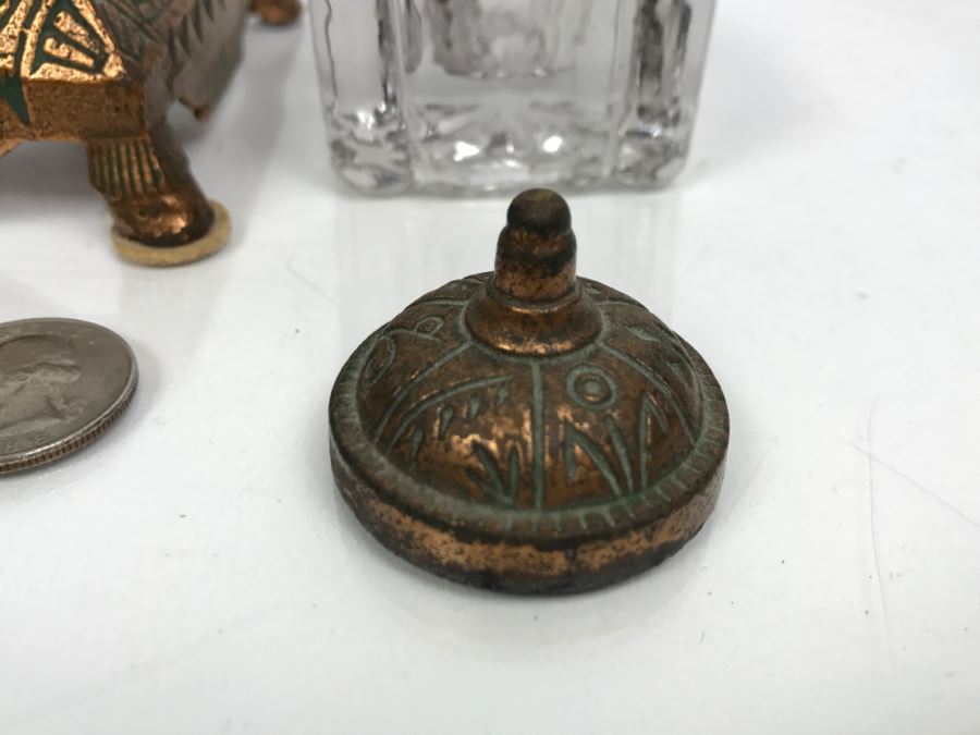 Vintage Inkwell Bottle With Stand [Photo 12]
