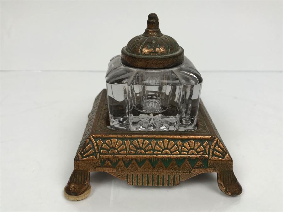 Vintage Inkwell Bottle With Stand [Photo 8]