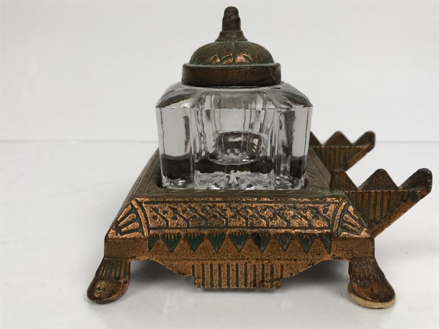 Vintage Inkwell Bottle With Stand [Photo 6]