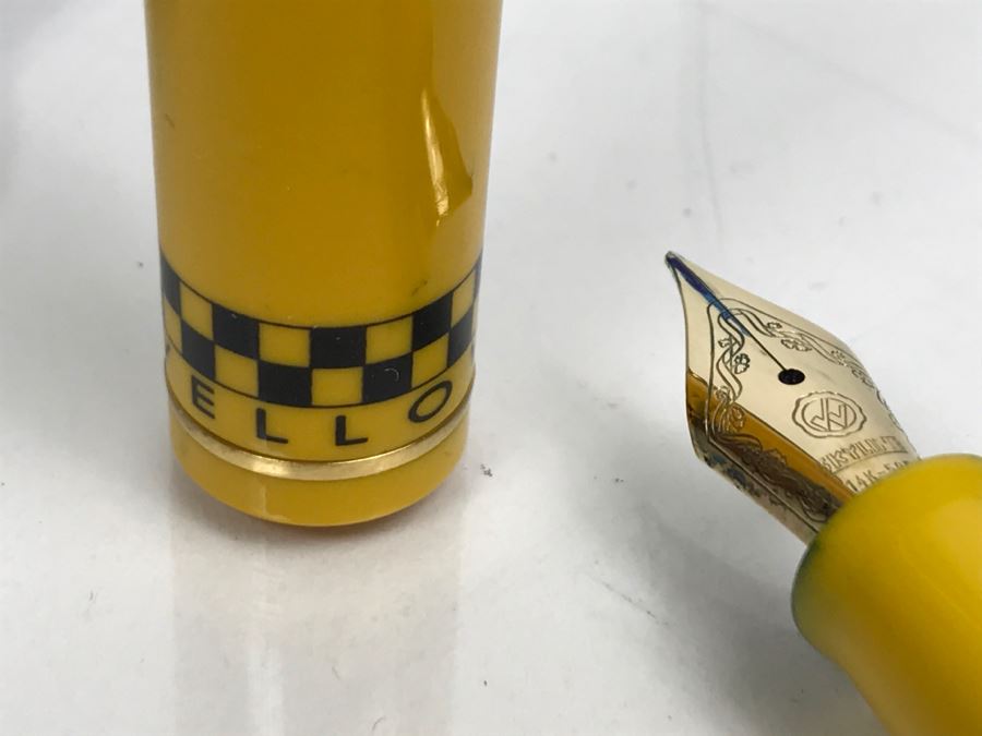Eversharp Skyline Fountain Pen Yellow Cab 14K Yellow Gold NIB [Photo 15]
