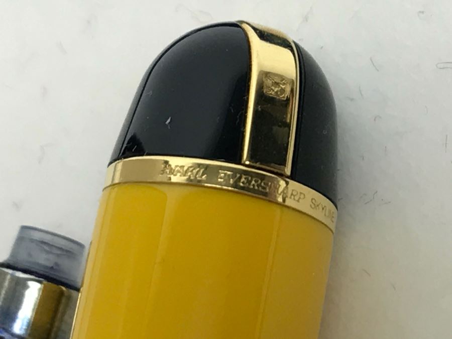 Eversharp Skyline Fountain Pen Yellow Cab 14K Yellow Gold NIB [Photo 10]