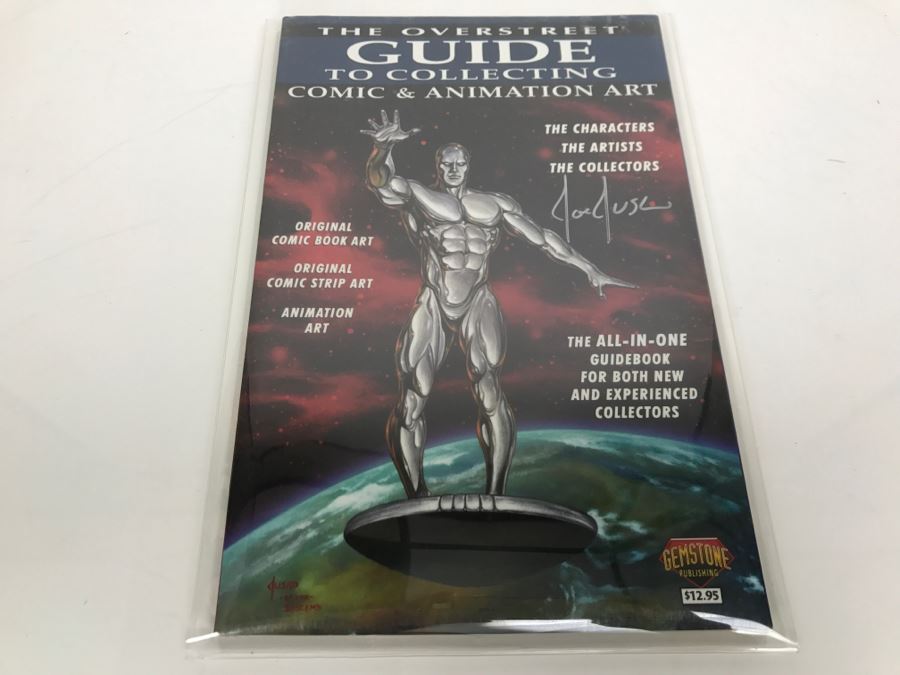 Signed Joe Jusko Cover Of The Overstreet Guide To Collecting Comic & Animation Art Gemstone Publishing [Photo 2]