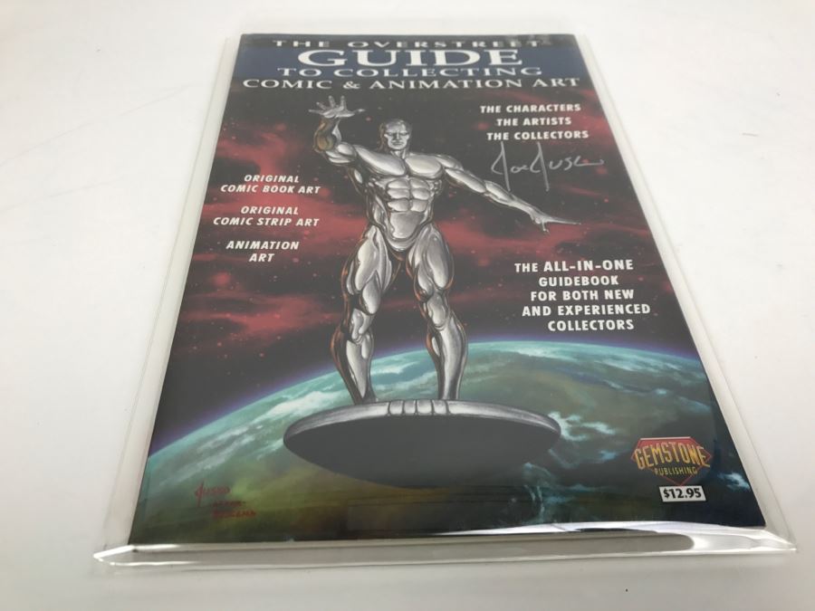 Signed Joe Jusko Cover Of The Overstreet Guide To Collecting Comic & Animation Art Gemstone Publishing [Photo 6]