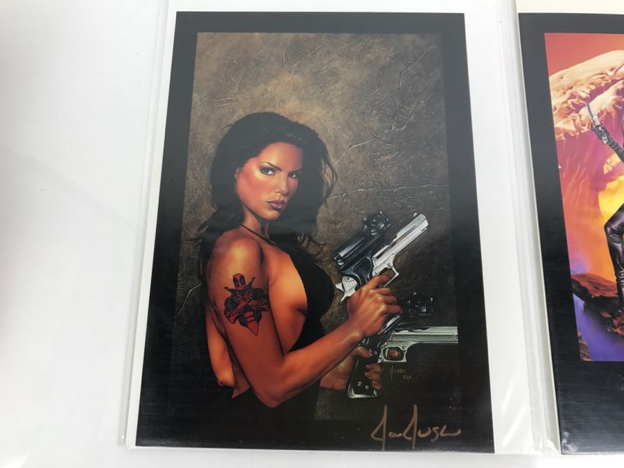 Pair Of Signed Joe Jusko Comic Book Art Prints [Photo 2]