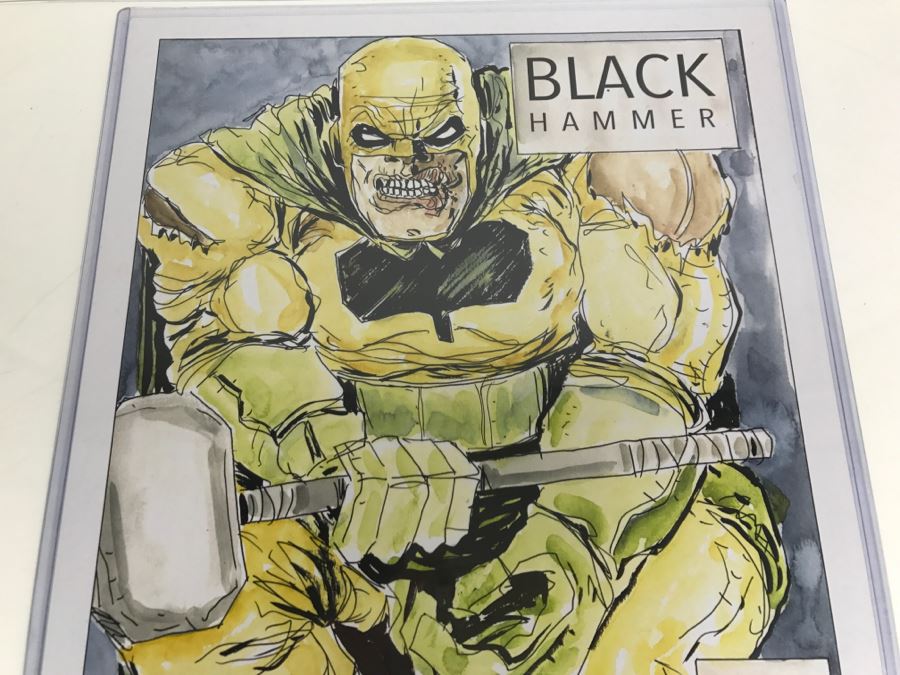 Signed Jeff Lemire Black Hammer Print Dark Horse Comics [Photo 2]