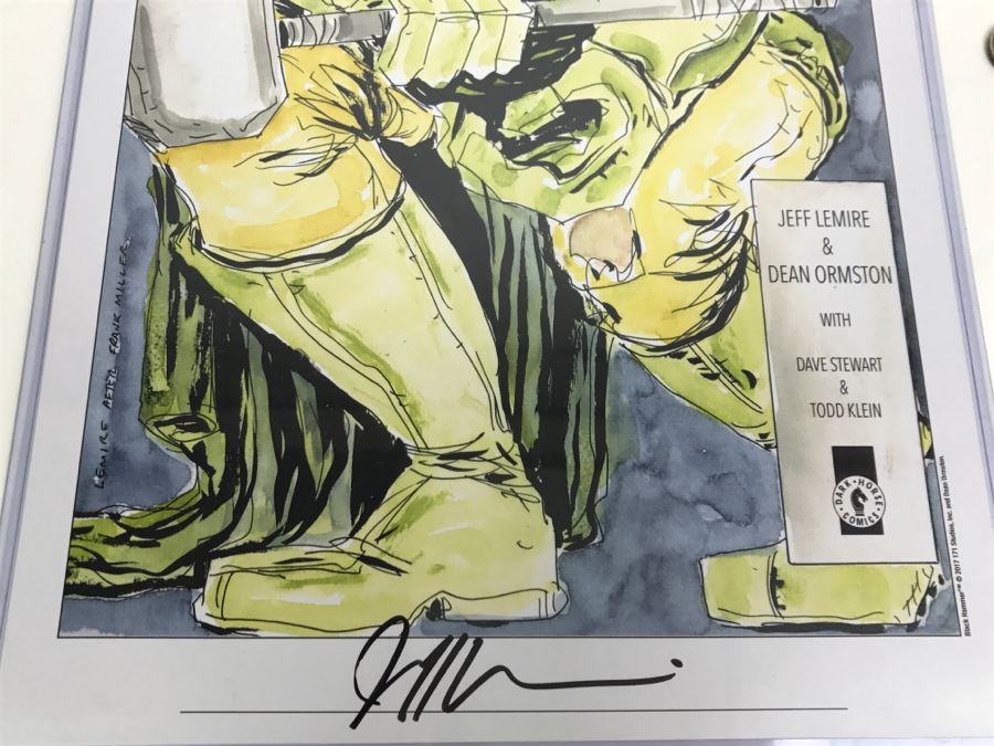 Signed Jeff Lemire Black Hammer Print Dark Horse Comics [Photo 5]