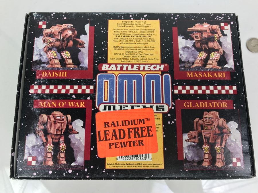 Set Of (3) New In Box BattleTech Omnimechs Ral Partha Micro-Scale Miniatures [Photo 16]