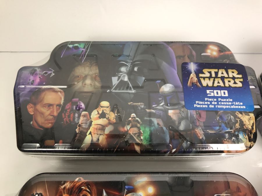 Set Of (4) New Star Wars Tins 500 Piece Puzzles [Photo 5]
