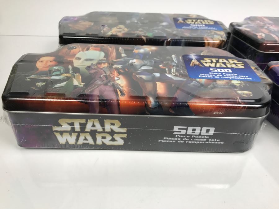 Set Of (4) New Star Wars Tins 500 Piece Puzzles [Photo 4]