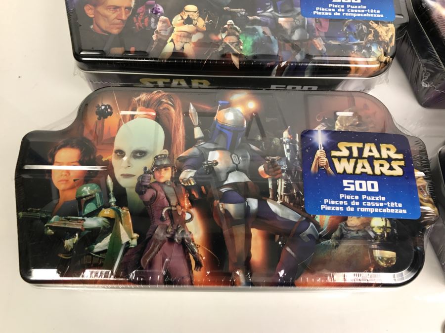 Set Of (4) New Star Wars Tins 500 Piece Puzzles [Photo 3]