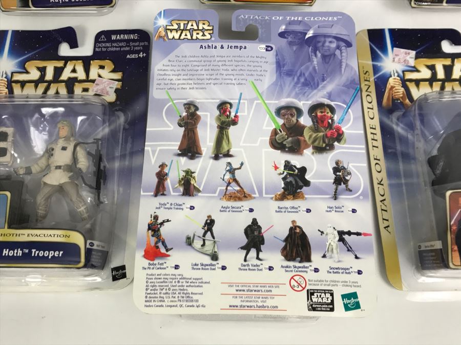 Collection Of Star Wars Action Figure Toys Blister Packs