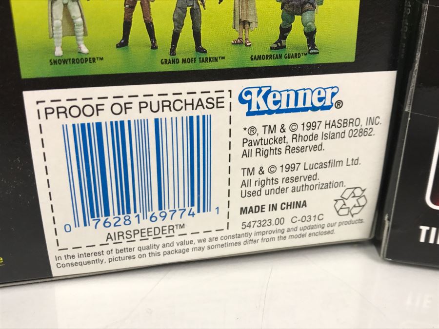 Set Of (3) Star Wars Vehicle Toys Airspeeder, Landspeeder And Cloud Car [Photo 15]