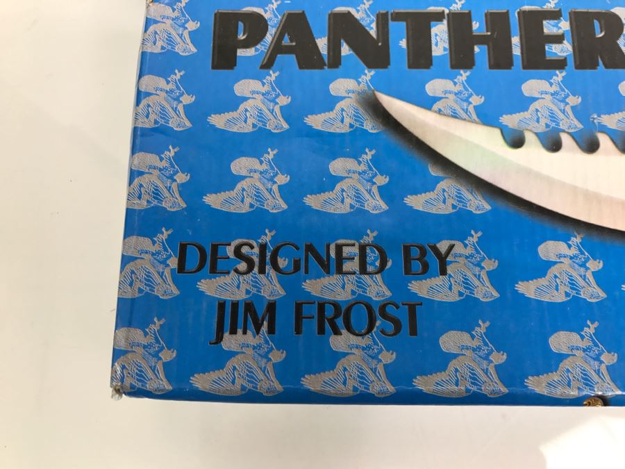 Pair Of Panther Bowie Fantasy Knives Designed By Jim Frost In Boxes New Old Stock Pakistan [Photo 5]