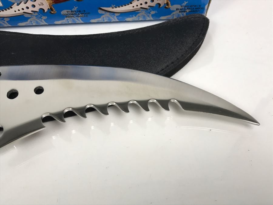 Pair Of Panther Bowie Fantasy Knives Designed By Jim Frost In Boxes New