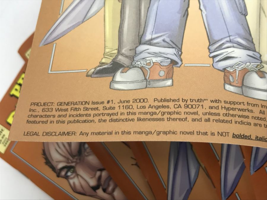 (6) Copies Of Project Generation Special Limited Edition Comic Books From Truth Comic 2000 [Photo 2]