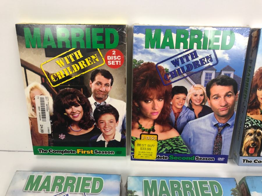 Sealed Copies Of All 11 Seasons Of Married With Children On DVDs