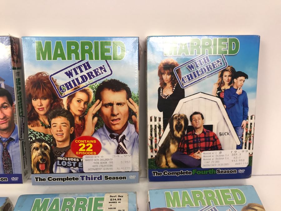 Sealed Copies Of All 11 Seasons Of Married With Children On DVDs