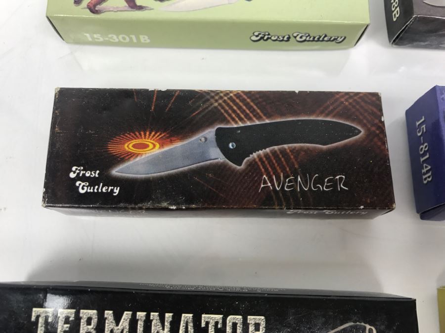 Set Of (8) Frost Cutlery New Old Stock Pocket Knives [Photo 4]