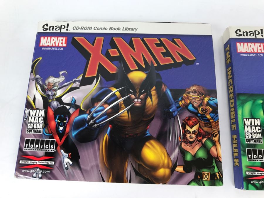 Collection Of (7) Sealed Marvel Comics Snap! CD-ROM Comic Book Library: X-Men, Spider-man, Hulk, Avengers, Iron Man, Fantastic Four, Daredevil [Photo 8]