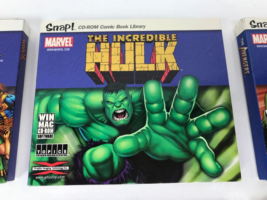 Collection Of (7) Sealed Marvel Comics Snap! CD-ROM Comic Book Library: X-Men, Spider-man, Hulk, Avengers, Iron Man, Fantastic Four, Daredevil [Photo 7]