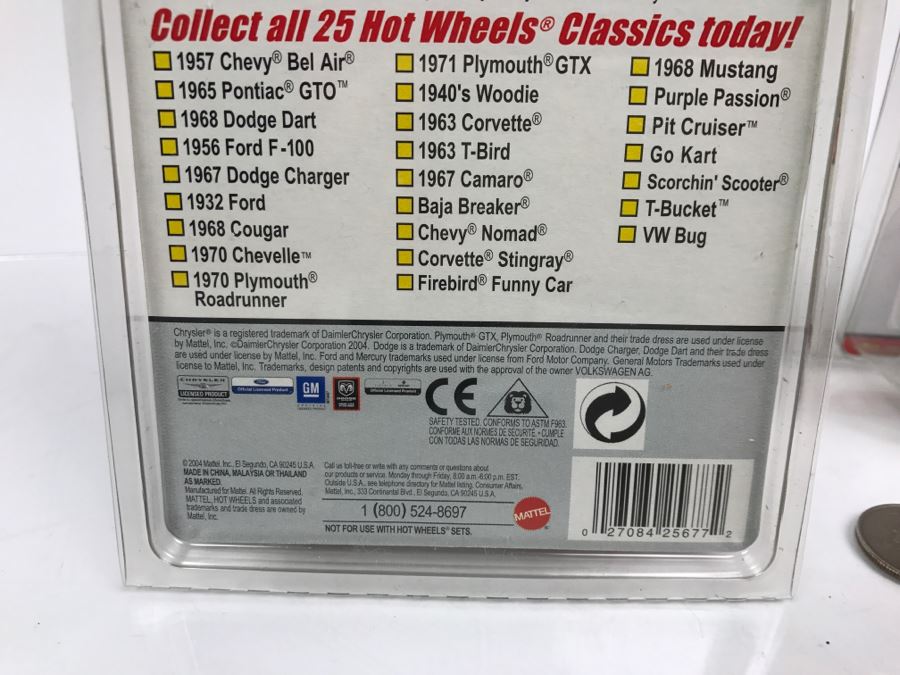 Pair Of 2005 Exclusive Limited Edition Of 3000 Hot Wheels Classics 20 Of 25 Purple Passion Sealed Mattel 2004 [Photo 8]
