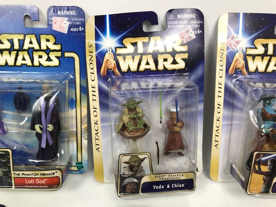 Collection Of Star Wars Action Figure Toys Blister Packs