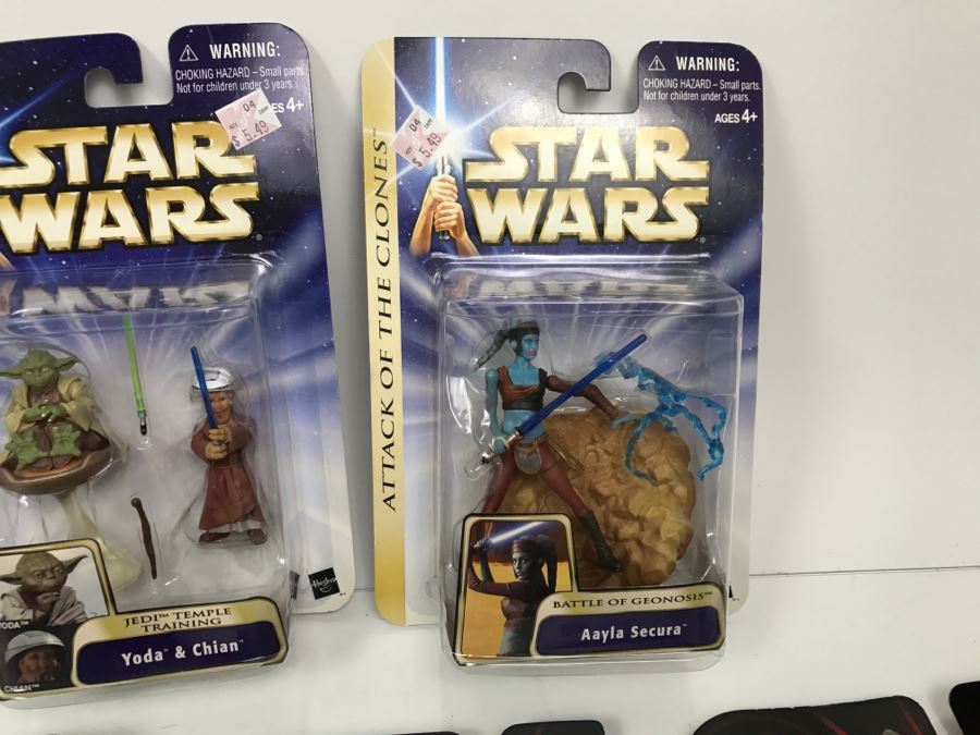 Collection Of Star Wars Action Figure Toys Blister Packs