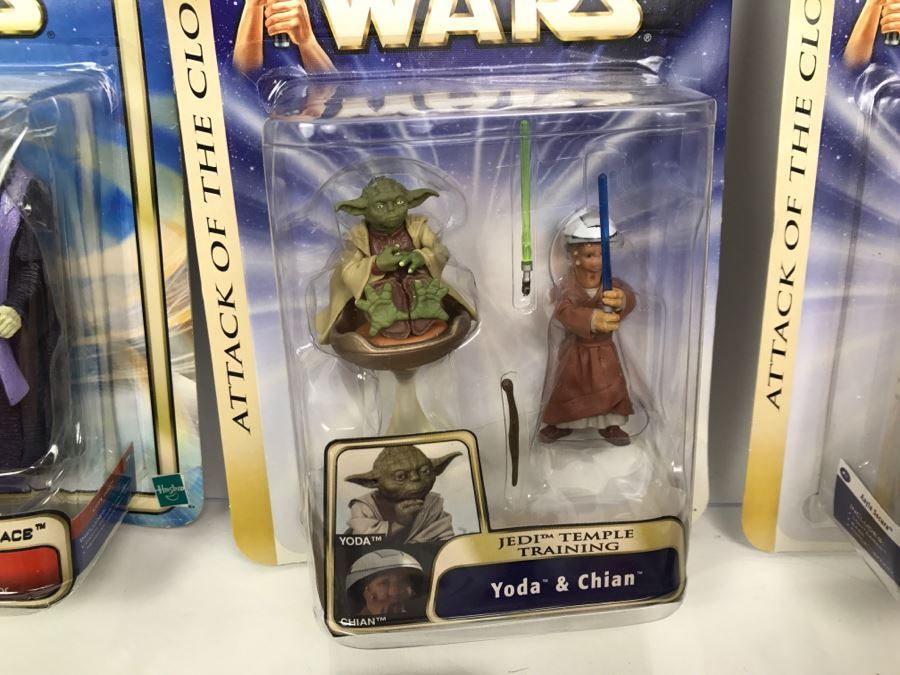 Collection Of Star Wars Action Figure Toys Blister Packs