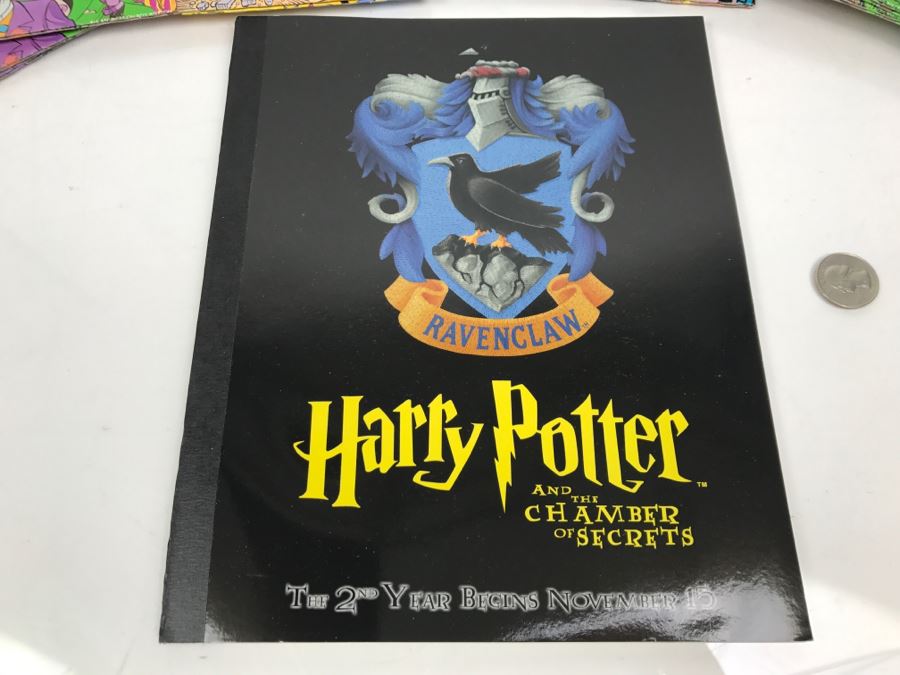 Harry Potter And The Chamber Of Secrets Ravenclaw Movie Promotion Notebook And Collection Of Batman Happy Meal Boxes New Old Stock New Old Stock [Photo 2]