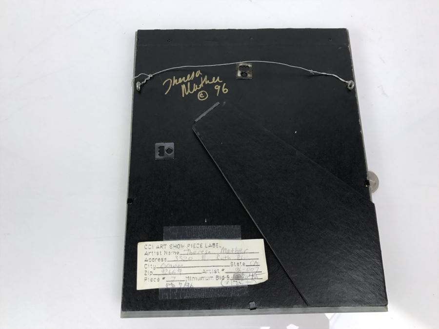 Original Comic Con Art Show Artwork By Theresa Mather Dragon Guarding Jewels 1996 [Photo 11]