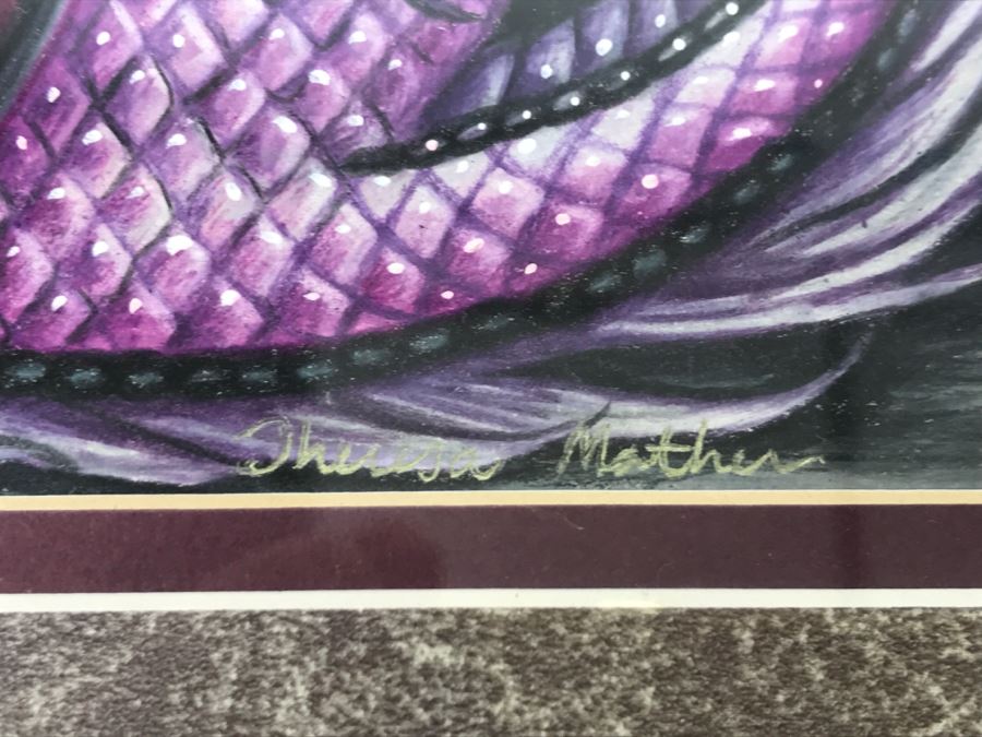 Original Comic Con Art Show Artwork By Theresa Mather Titled 'Amethyst Dragon Fly' 2001 [Photo 10]
