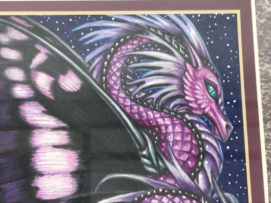 Original Comic Con Art Show Artwork By Theresa Mather Titled 'Amethyst Dragon Fly' 2001 [Photo 4]