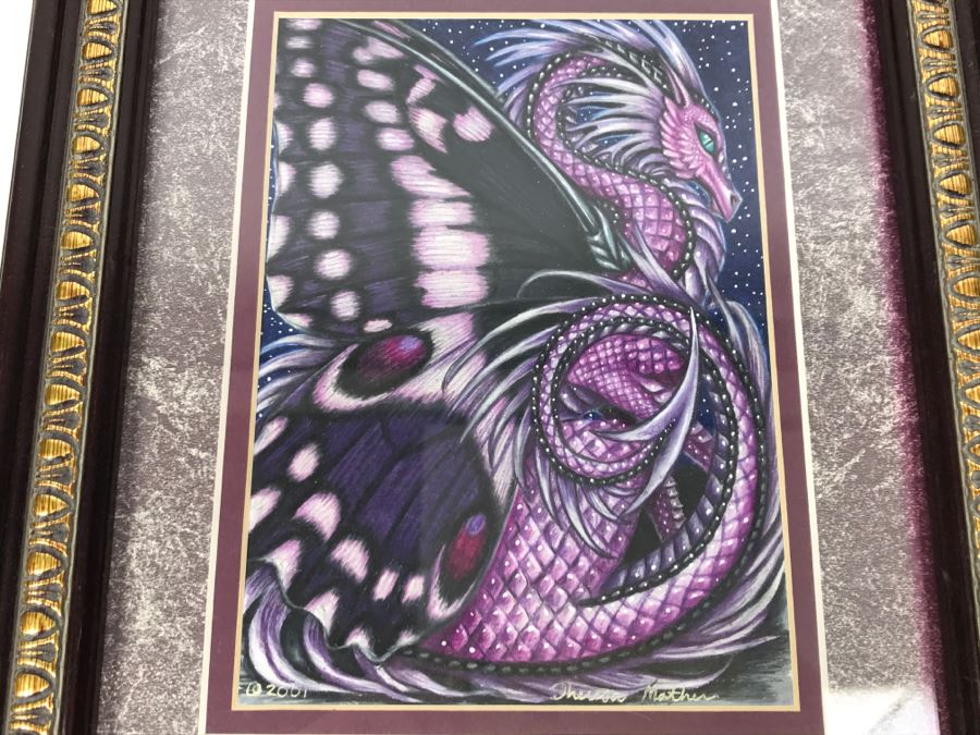 Original Comic Con Art Show Artwork By Theresa Mather Titled 'Amethyst Dragon Fly' 2001 [Photo 7]