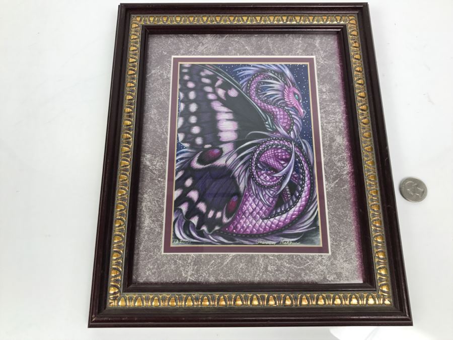 Original Comic Con Art Show Artwork By Theresa Mather Titled 'Amethyst Dragon Fly' 2001 [Photo 2]