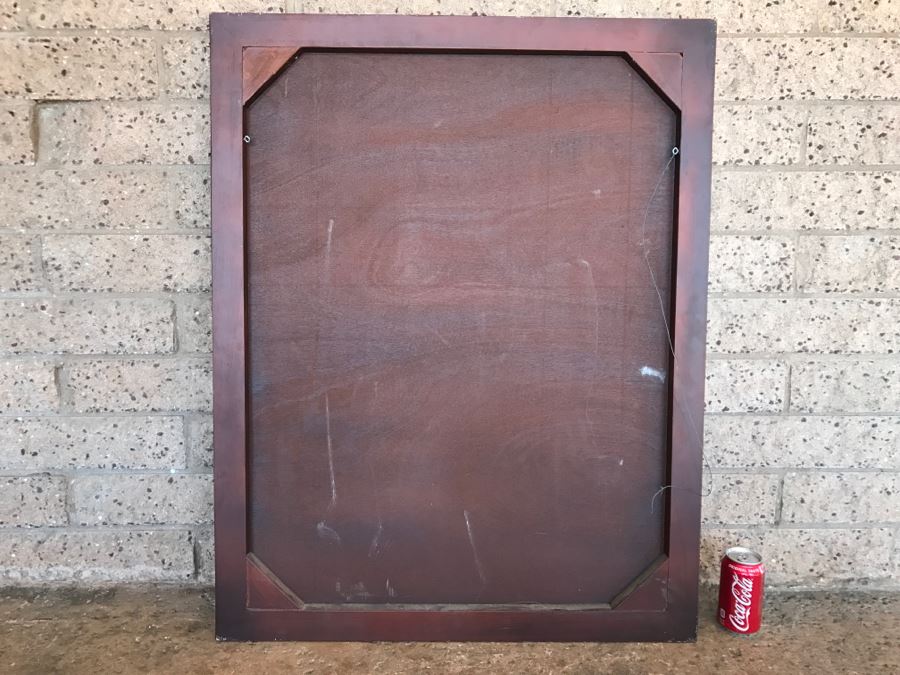 Impressive Marquetry Inlaid Wood Artwork Signed By Artist ? Group [Photo 14]