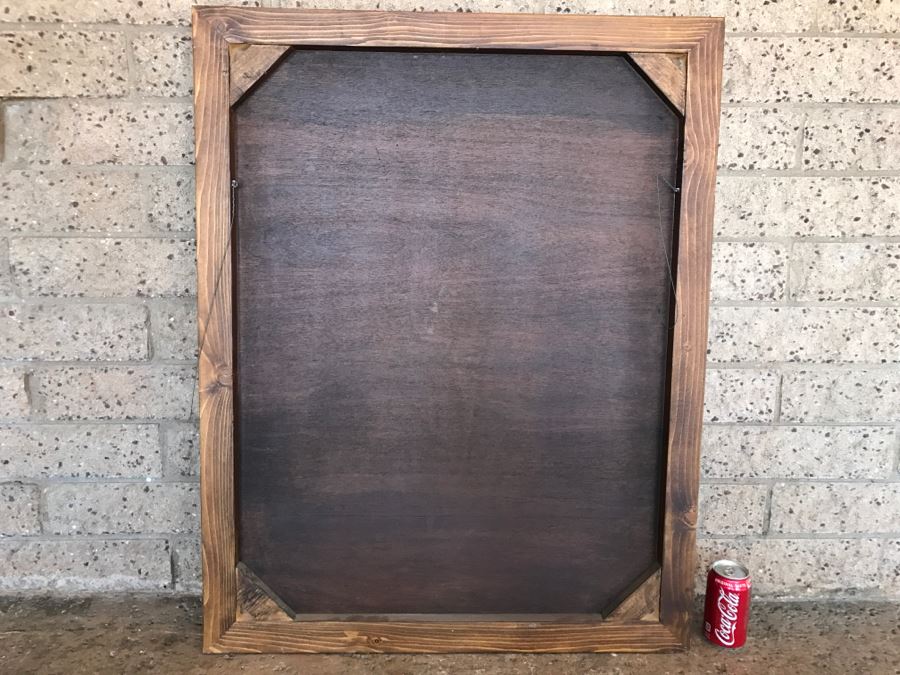 Impressive Marquetry Inlaid Wood Artwork Signed By Artist ? Group [Photo 14]