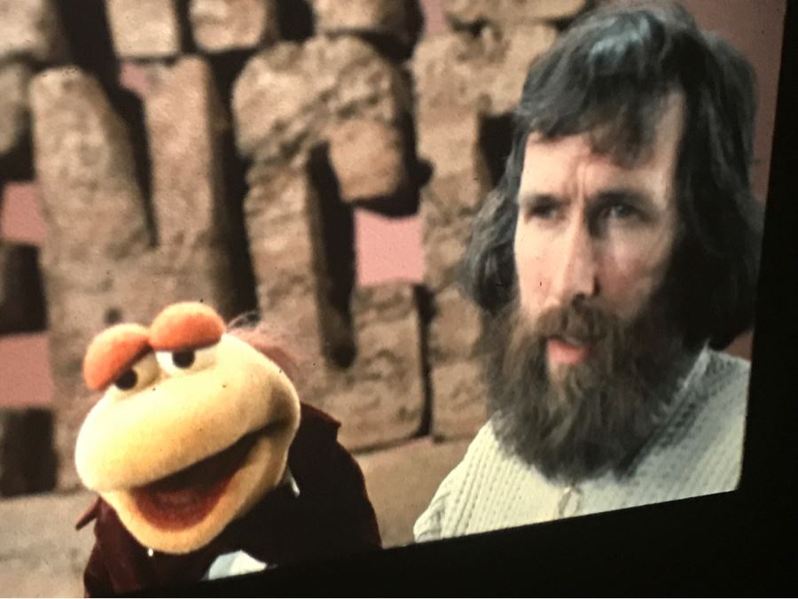Original Early Slide From Jim Henson's Muppet Show Pilot Titled 'The Muppet Show: Sex And Violence' 1975 By Photographer Charles Rowan Featuring Jim Henson Holding Early Kermit The Frog [Photo 4]