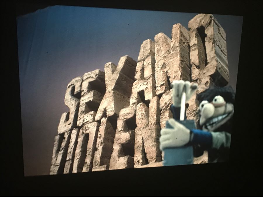 Original Early Slide From Jim Henson's Muppet Show Pilot Titled 'The Muppet Show: Sex And Violence' 1975 By Photographer Charles Rowan [Photo 2]