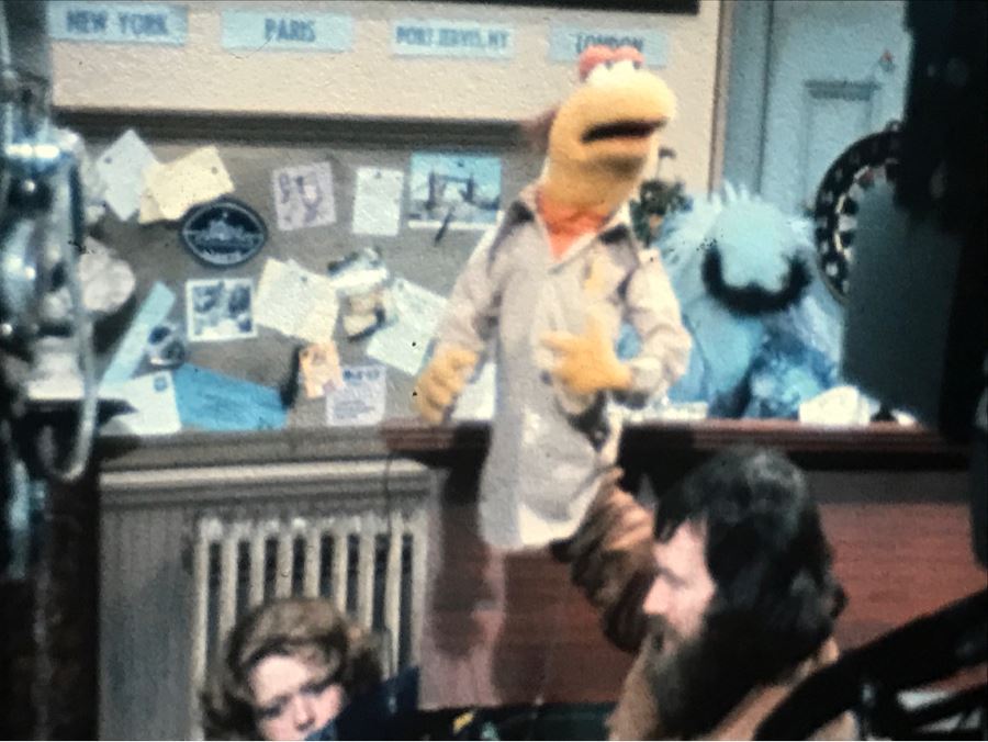 Original Early Slide From Jim Henson's Muppet Show Pilot Titled 'The Muppet Show: Sex And Violence' 1975 By Photographer Charles Rowan Featuring Jim Henson Holding Early Kermit The Frog [Photo 5]