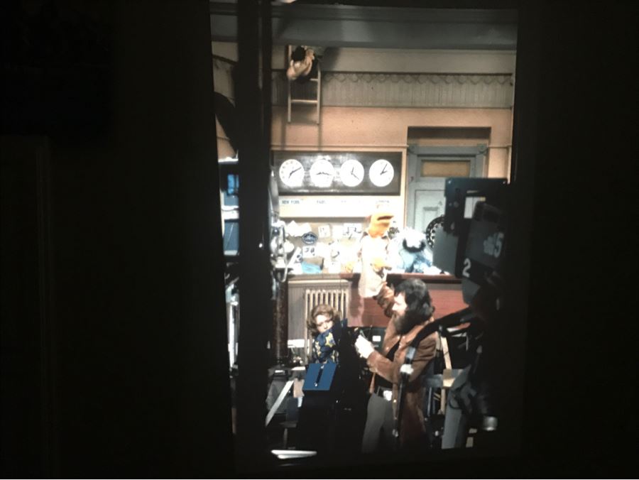 Original Early Slide From Jim Henson's Muppet Show Pilot Titled 'The Muppet Show: Sex And Violence' 1975 By Photographer Charles Rowan Featuring Jim Henson Holding Early Kermit The Frog [Photo 2]