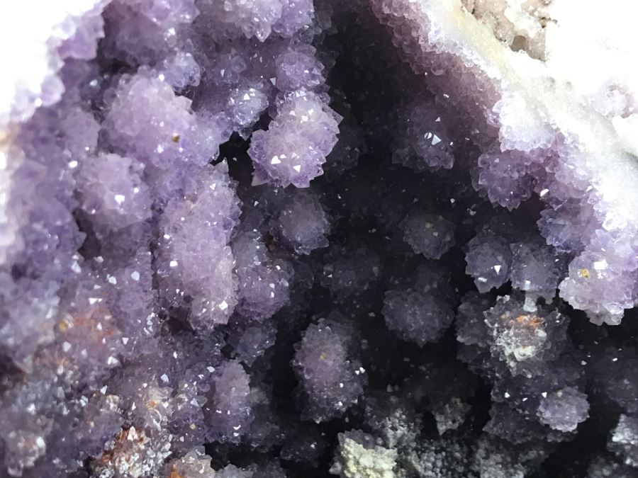 Huge Amethyst Geode Rock Stone With Wooden Base For Presentation 19'W X 11'D X 12'H [Photo 9]