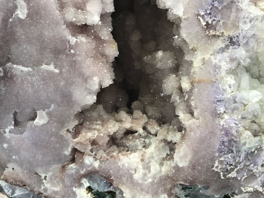 Huge Amethyst Geode Rock Stone With Wooden Base For Presentation 19'W X 11'D X 12'H [Photo 22]