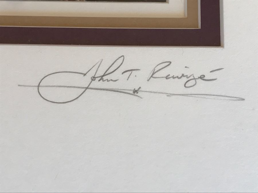 Large Framed Photograph By John T. Ravize Titled 'Neptune's Garden Big Sur' 2000 Limited Edition 81 Of 144 51' X 44' [Photo 17]